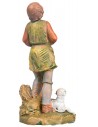Pastore con bastone e pecora 9,5 cm Fontanini per presepe Mondo