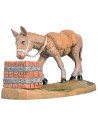 Asino con mangiatoia per statue cm 10 Fontanini per presepe