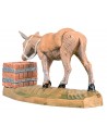 Donkey with manger for statues 10 cm Fontanini