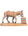 Burro con pesebre para estatuas de 10 cm Fontanini