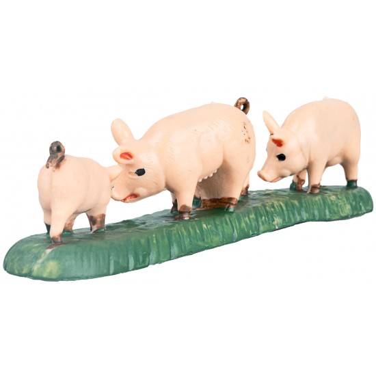 Gruppo di 4 maiali per statue da 10 cm per presepe Mondo Presepi