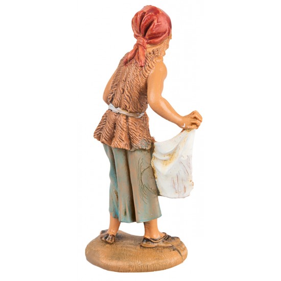 Mujer tendiendo la ropa 10 cm Fontanini