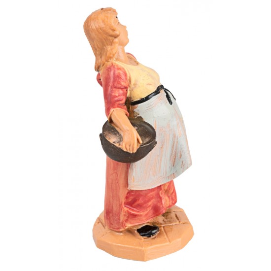 Donna incinta 6,5 cm Fontanini per presepe Mondo Presepi