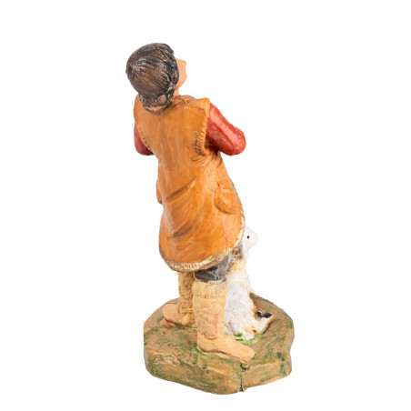 Shepherd with staff and sheep 6.5 cm Fontanini