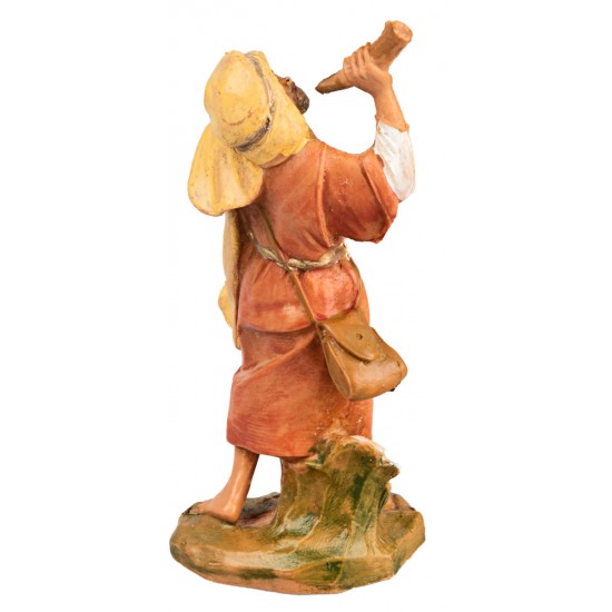 Eastern man playing the horn 6.5 cm Fontanini