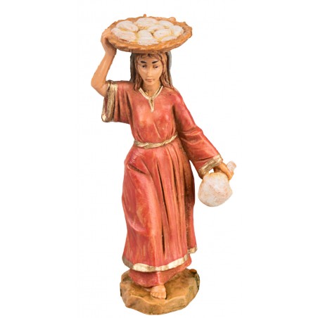 Woman with cesta 6.5 cm Fontanini