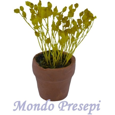 Vaso con flores amarillas Mondo Presepi