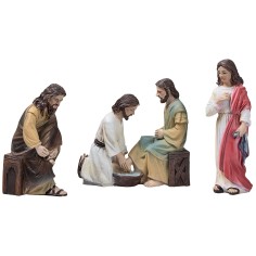 Lavanda dei piedi 10 cm statuine pasquali per presepe Mondo