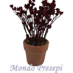 Vaso con flores rojas Mondo Presepi