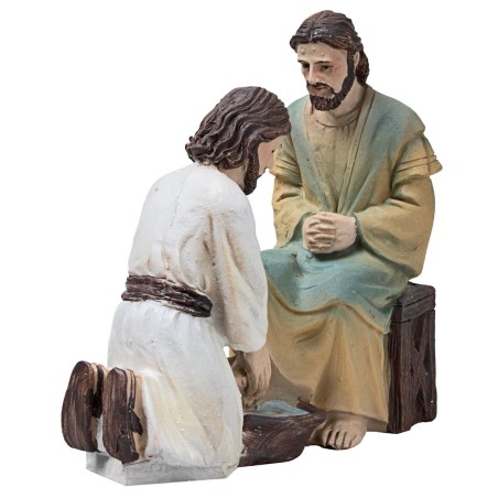 Lavanda dei piedi 10 cm statuine pasquali per presepe Mondo