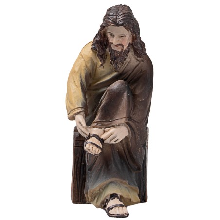 Foot washing 10 cm Easter figurines for Mondo nativity scene
