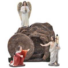 Resurrección de Jesús 10 cm en resina para belén Mundo Pesebres