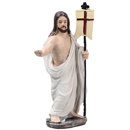 Resurrezione di Gesù 10 cm in resina per presepe Mondo Presepi