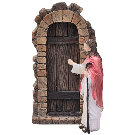Jesús llamando a la puerta 10 cm para pesebre pascual