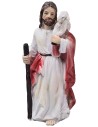 Jesús con ovejitas 10 cm en resina figuras de Pascua para