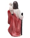Gesù con pecorelle 10 cm in resina statuine pasquali