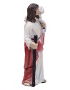 Gesù con pecorelle 10 cm in resina statuine pasquali