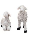 Jesus with little sheep 10 cm in resin Easter figurines