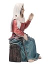 Sacra famiglia bottega da falegname 10 cm in resina