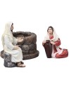 Jesús y la Samaritana en el pozo serie 10 cm en resina