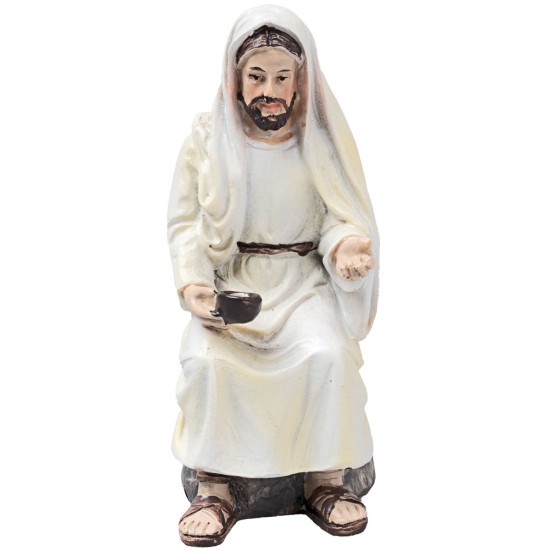 Gesù e la Samaritana al pozzo serie 10 cm in resina