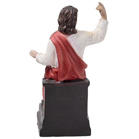 Ritrovamento di Gesù al tempio da 10 cm in resina per presepe