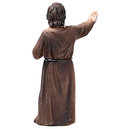 Ritrovamento di Gesù al tempio da 10 cm in resina per presepe