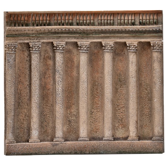 Ritrovamento di Gesù al tempio da 10 cm in resina per presepe