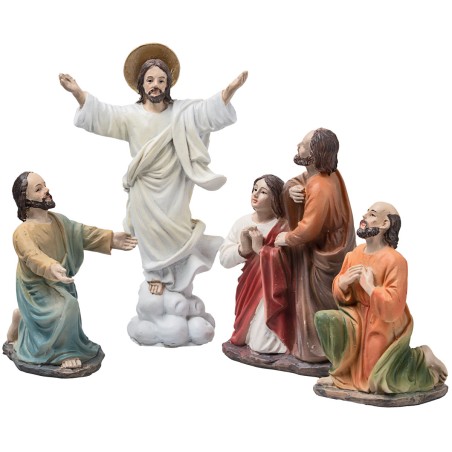Ascensione di Gesù presepe 10 cm in resina statuine pasquali