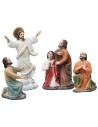 Resurrección de Jesús pesebre 10 cm en resina figuritas