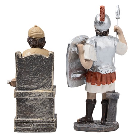 Processo di Gesù 10 cm in resina statuine pasquali per presepe