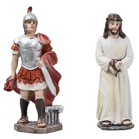 Processo di Gesù 10 cm in resina statuine pasquali