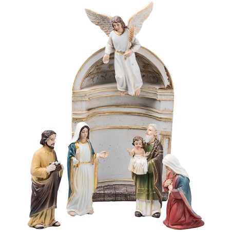 Presentation of Jesus 10 cm in resin Easter figurines