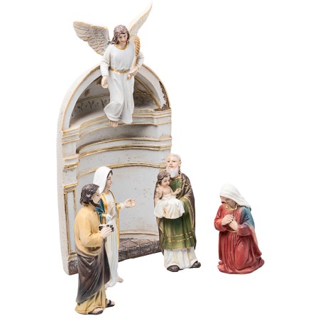 Presentation of Jesus 10 cm in resin Easter figurines