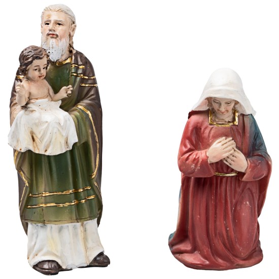 Presentación de Jesús 10 cm en resina figuritas pascuales