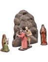 Samaritan Jesus Veronica at Calvary 10 cm resin statue