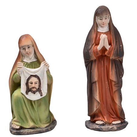 Jesús samaritano Verónica al Calvario 10 cm en resina estatuas