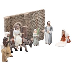 Entrada de Jesús en Jerusalén 10 en resina estatuas pascuales para 2