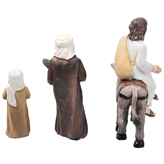 Ingresso di Gesù a Gerusalemme 10 in resina statue pasquali per