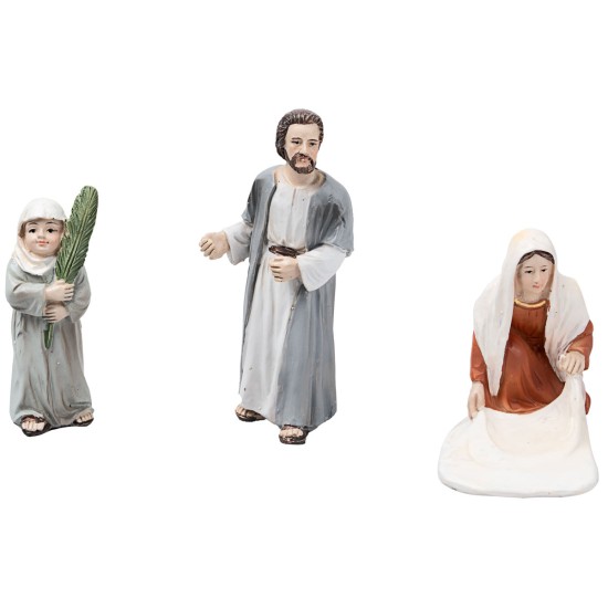 Entrada de Jesús a Jerusalén 10 en resina estatuas pascuales