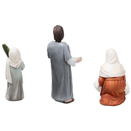 Entrada de Jesús a Jerusalén 10 en resina estatuas pascuales