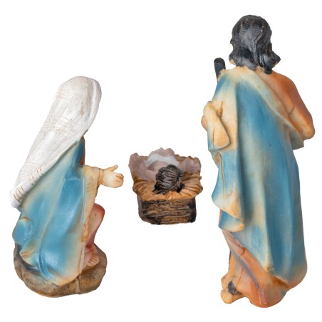 Conjunto de natividad de 10 figuras de 11 cm en resina para belén Mundo