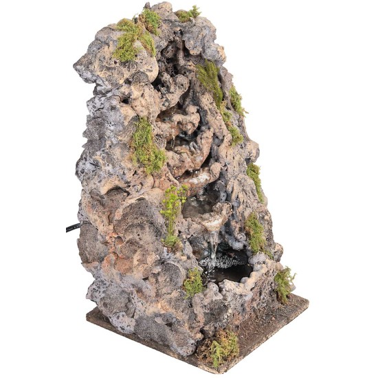 Cascata a salti funzionante cm 16x17x30h per presepe Mondo