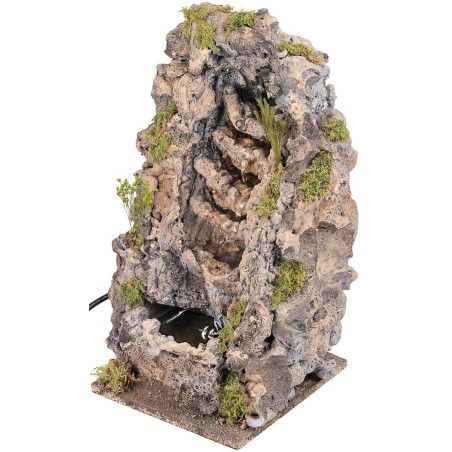 Waterfall with jumps functioning cm 16x17x30h for Mondo nativity scene