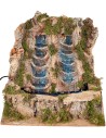 Cascata doppia cm 45X50X44 h per presepe Mondo Presepi