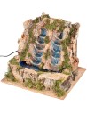 Cascata doppia cm 45X50X44 h per presepe Mondo Presepi