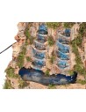 Double waterfall cm 45X50X44 h for nativity scene Mondo Presepi