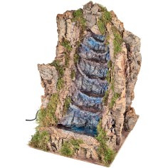 Cascada a saltos funcional cm 37x39x55h para pesebre Mondo