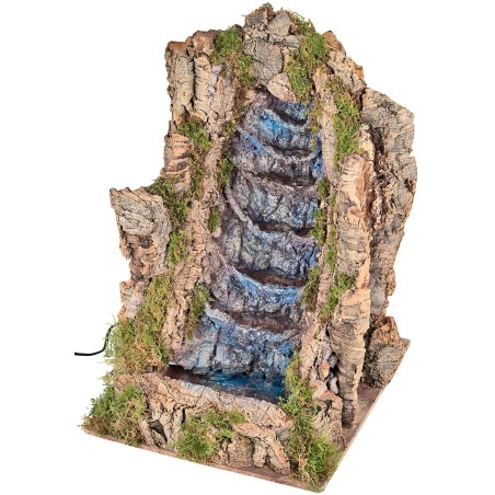 Cascada a saltos funcional cm 37x39x55h para pesebre Mondo