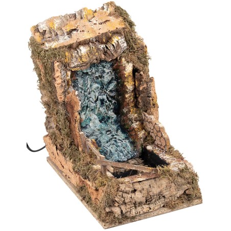 Cascata ripida in resina cm 18x33x30 h